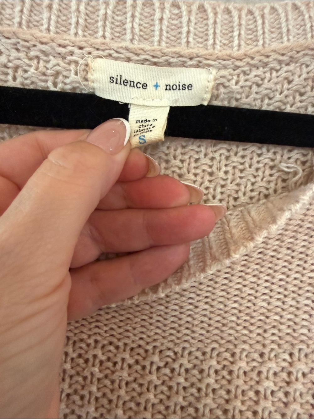 Silence + Noise Cropped Knit Sweater - Picture 4 of 4